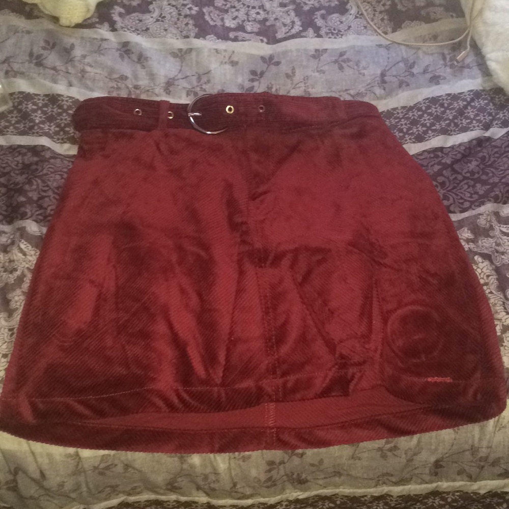Wine Autumn skirt